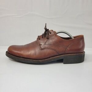 ECCO‎ Mens Brown Leather Lace Up Oxford Dress Shoes Size EU 44 US Size 10